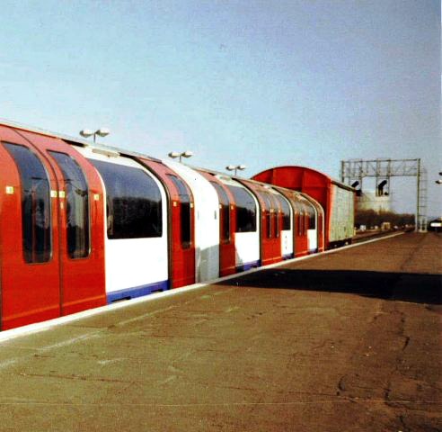 Brand new tube train at Didcot