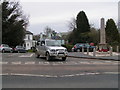 War memorial in Mary Tavy, where the National Cycle Route 27 crosses the main road