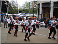 Morris dancers on the Grand Union Canal towpath #3