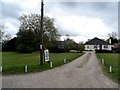 Farm buildings on the edge of Sandon