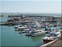 TR3864 : Ramsgate Marina, West Gully and West Pier by Mike Quinn