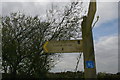 TQ4859 : Footpath sign, Knockholt Pound by Christopher Hilton
