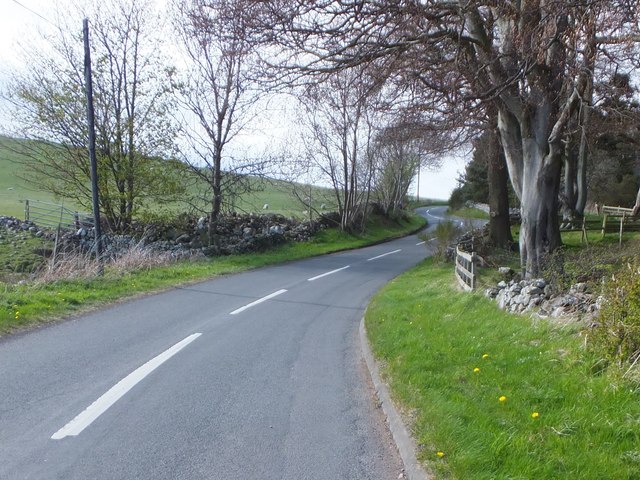 The B6351 near "The Cottage"