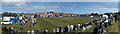 SH8380 : Panorama at Colwyn Bay Cricket Club by Richard Hoare