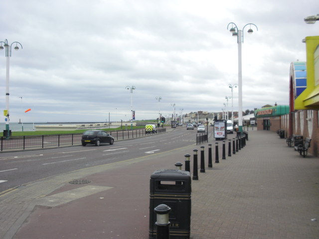 Seaburn sea front view in southern direction