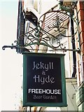 TR3865 : Sign for The Jekyll & Hyde, High Street, CT11 by Mike Quinn