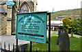 Christ Church Sign, Manchester Road, Stocksbridge