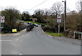 Ford Road approaches the Rhymney bridge, Fleur-de-lis