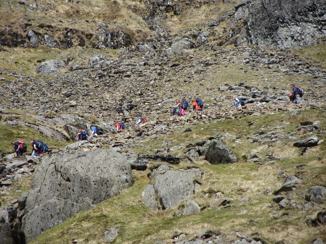 The Pyg Track from the Miners' Track