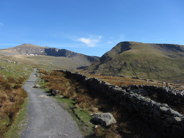 Snowdon and Moel Cynghorion from the Llanberis Path