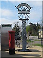 Sign for Kingpost Parade, London Road, GU4