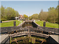 SD5704 : Leeds and Liverpool Canal, Poolstock Upper Lock by David Dixon