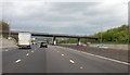 TQ5296 : Murthering Lane Motorway Bridge, M25 by Julian P Guffogg