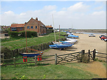 TF8444 : Boats hauled up at Burnham Overy Staithe by Pauline E