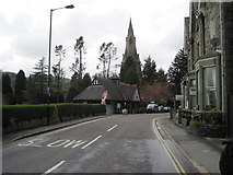 NY3704 : Compston Road and St Mary's Church, Ambleside by Nigel Thompson