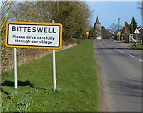 SP5385 : Bitteswell village sign by Mat Fascione