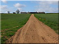 The track leading to Howthorpe Farm