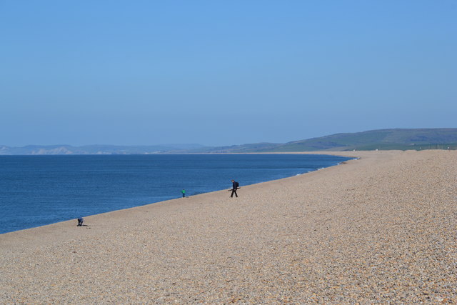 Chesil Beach; looking north west