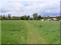 TM2866 : Footpath to Dennington Recreation Ground & A1120 by Geographer