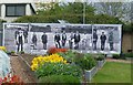 Close up of photograph in Abbey Gardens