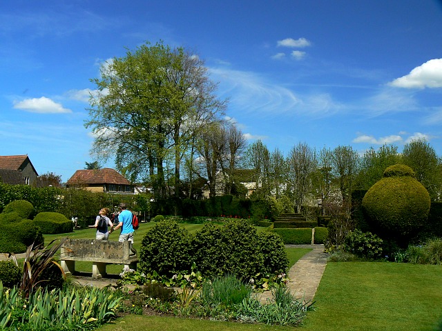 North-east across Courts Gardens, Holt, Wiltshire