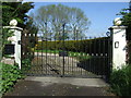 Entrance gates off the A38