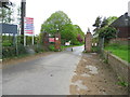 Derelict entrance to Grange Park School, Birling