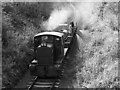 Weed control train approaching Crumlin (1975)