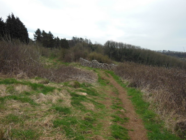 The Cotswold Way towards Lansdown Golf Club