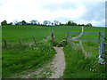 Footpath climbs hill north of Wooburn