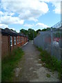 Footpath through industrial estate at Wooburn