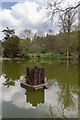 TL7835 : Duck House, Lake, Castle Hedingham, Colne Valley, Essex by Christine Matthews