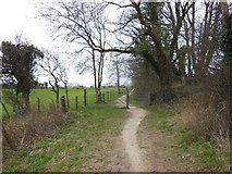 ST7167 : The Cotswold Way near Kelston Round Hill by Ian S