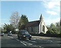 A36 passes the Church of St Peter