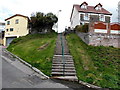 Steps up to Railway Terrace, Gilfach