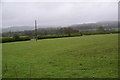 Farmland on a wet day