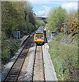 Very short platforms at Gilfach Fargoed railway station