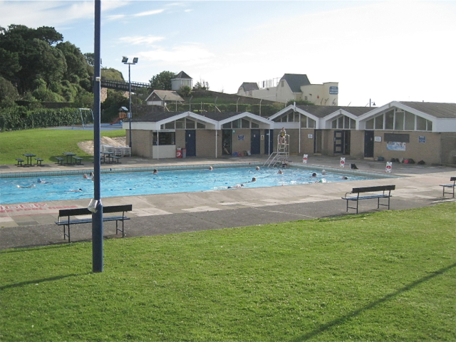 Early Morning Lane Swimming Teignmouth © Robin Stott Geograph