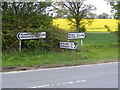 TM3587 : Roadsigns on the A144 St.John's Road (Stone Street) by Geographer