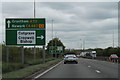 A52 sign for Cropwell Bishop junction