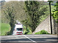 H9711 : HGV ascending the steep hill from Shortstone cross roads by Eric Jones