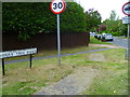 Looking into Cherry Tree Road from the east