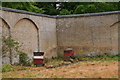 Scrivelby estate: beehives in the walled garden