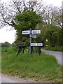 TM3989 : Roadsigns on Hall Road by Geographer