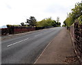 B4233 railway bridge and road bridge, Abergavenny 