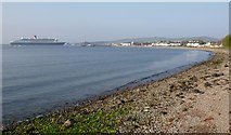 NH7867 : Queen Mary 2 passing Cromarty by Craig Wallace