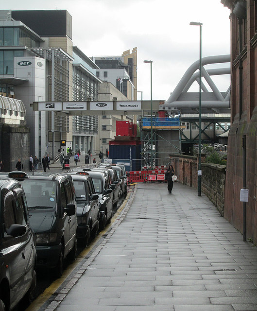 Station Street and the new tramway bridge