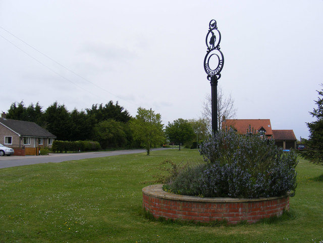 Church Road & Ringsfield Village sign