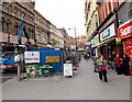 Blocked off High Street, Newport