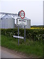 TM4087 : Ringsfield Village Name sign on School Road by Geographer